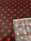 1 Yard Poly Cotton Fabric 1" Polka Dot Print, 58" Wide Durable Material for Apparel & Crafts